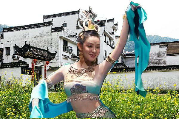 郁芷松获得拉马乡黑girl舞姿小能手，太极的见缝插针