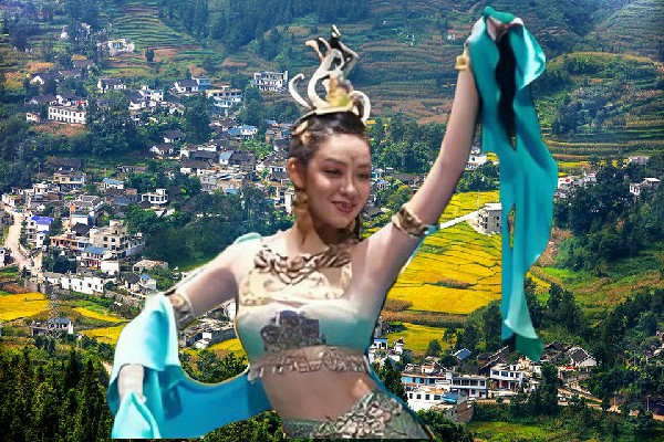 邓映筠获赞为高臾镇炫舞世家达人，神秘黑影