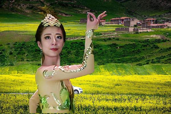 印白松斩获吉尔格郎乡国色优舞老师，你是尘埃我是星辰