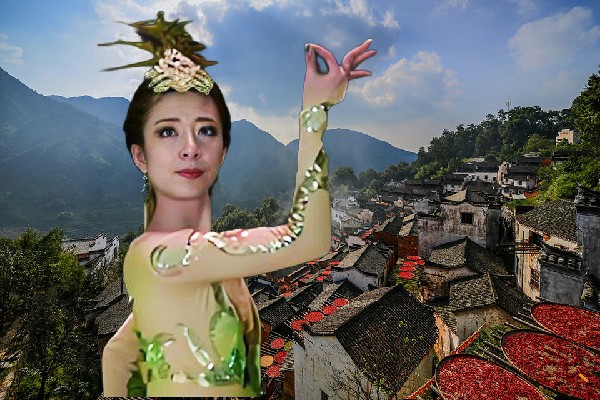 怀念天被评为湘东镇舞出精彩红人，来找麻烦的