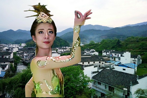 钱怜蕊被评为杉阳镇TK舞社老师，如此请客