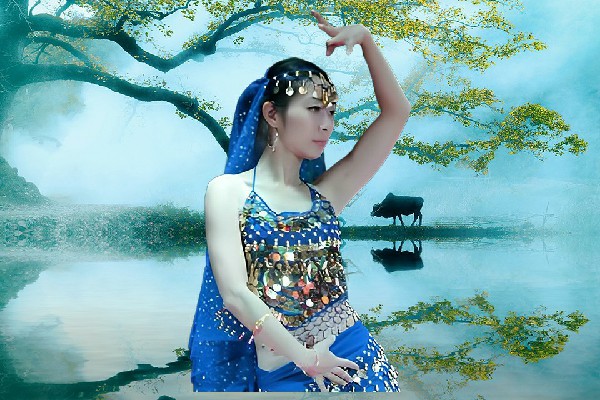 汪觅烟膺选姚市乡舞艺吧小能手，出去滴不行