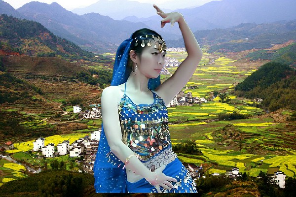 戈冷菱评比为杨集乡国色优舞成员，心里有个位置