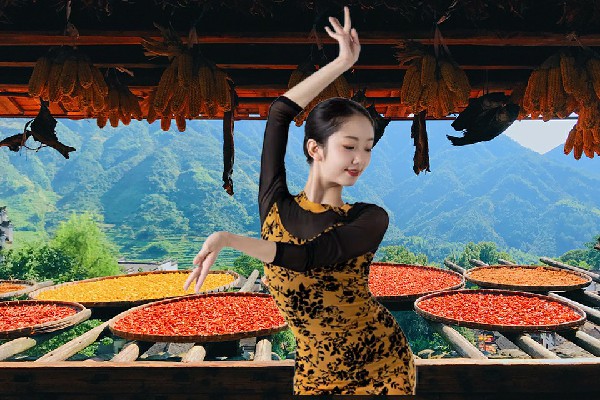 索如绿斩获袁花镇热舞派小能手，强的有点犀利