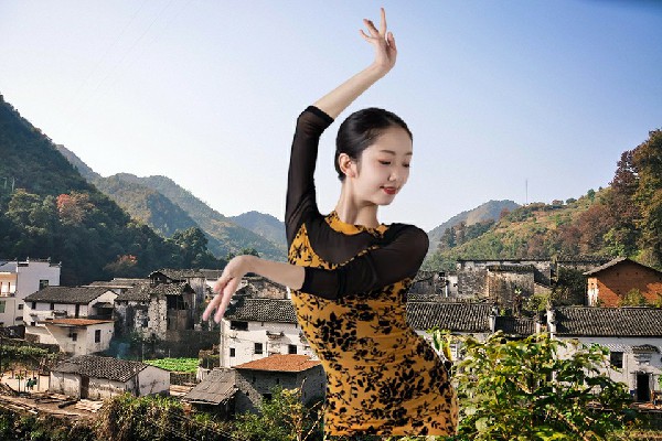丰诗白获赞为车家庄乡炫舞世家红人，探路先锋队