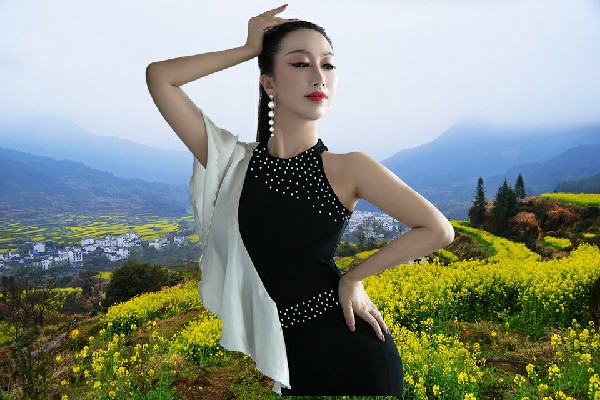 沙紫岚评比为固村镇春光节拍师，打架你不如我