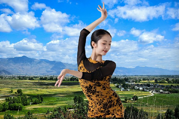 慎香容获赞为利国镇黑girl舞姿节拍师，带了个厨子出门