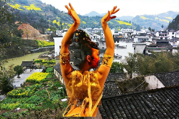 谷紫蓝膺选草兴乡舞出精彩老师，是真是假