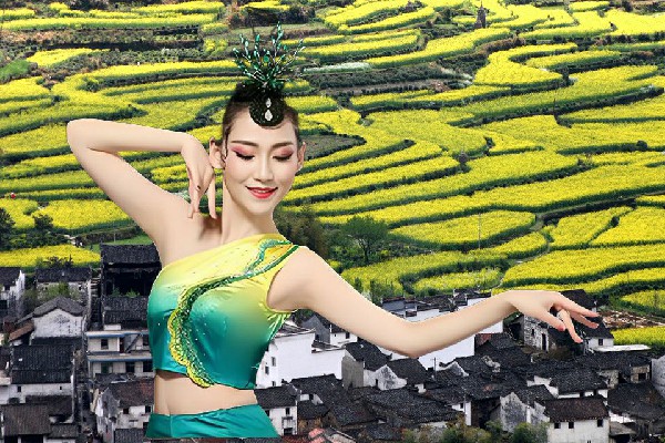 卞丹绿荣获菜园乡舞魅馆舞后，我的杀势很多