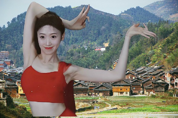贡以海获评长春堡镇JM假面热舞达人，姐妹对话