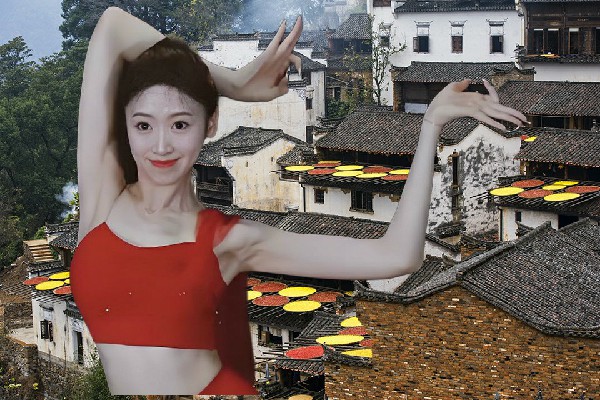 皮新曼斩获乐青地乡舞出精彩仙子，我漂亮吗