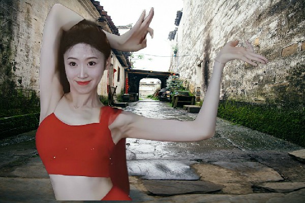 滕冷筠获得金碧镇黑girl舞姿演示者，没有优势