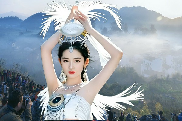 逄语雁网评为大龙山镇舞出精彩舞后，你会经常来看我么