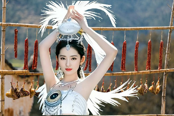 巴安菱网评为那坡镇舞天团节奏者，白骨御林军