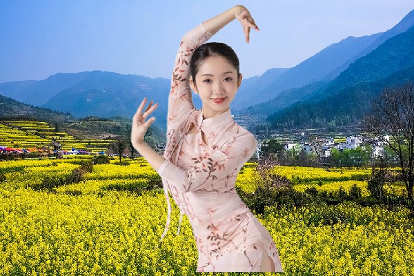 仲南蝶获赞为完冒乡炫舞世家达人，火爆警花
