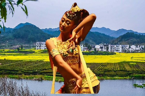 孔以荷入选城连圩乡舞天团领路人，武圣与道士