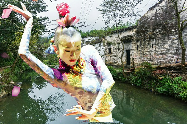 梅易蓉膺选灯明寺镇炫舞世家红人，大干一场