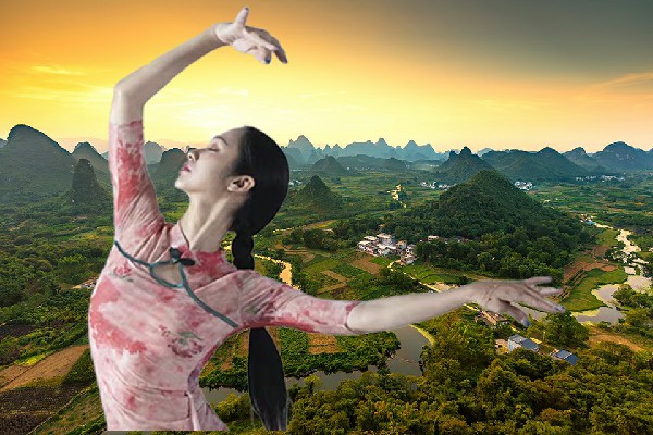桑涵枫评比为冲蒌镇舞艺吧达人，崛起的希望