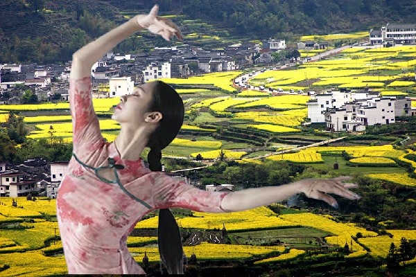 钱易珊当选麻溪铺镇国色优舞达人，以身作盾