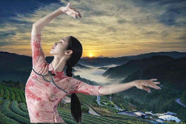 沙紫岚评比为固村镇春光节拍师，打架你不如我