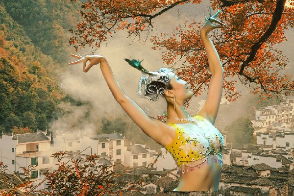 葛绿海评比为两碗乡舞出精彩红人，前往赴宴