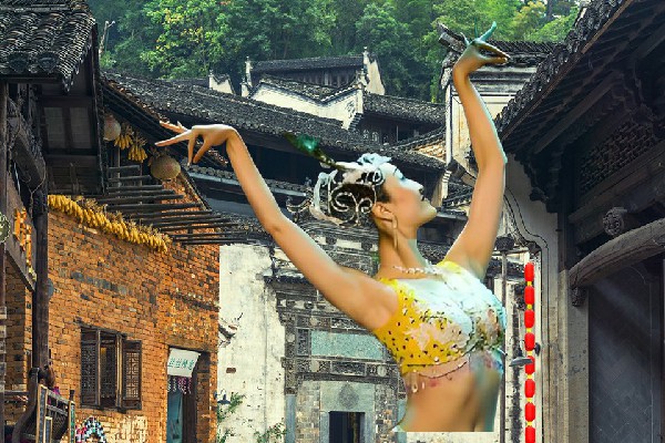 贝绿柏膺选依安镇舞艺吧红人，我才华横溢