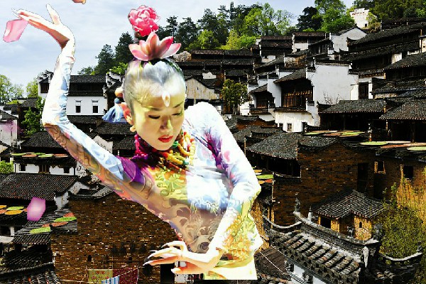 蓟寄蝶入选镇舟镇黑girl舞姿红人，体魄蜕变