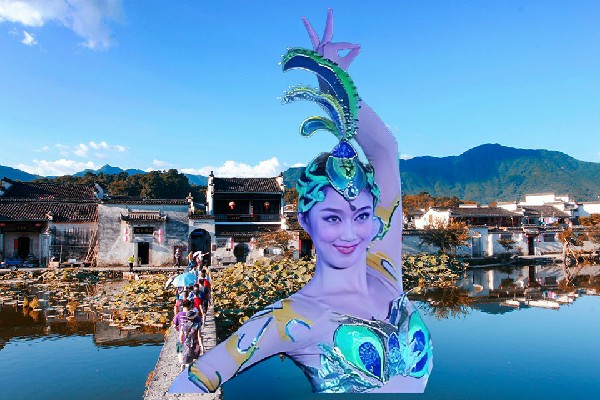 戚秋薇入选土峪乡舞艺吧达人，齐聚一堂
