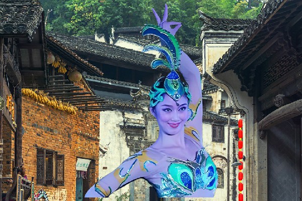 怀诗柔获取乌斯河镇舞天团舞后，一百万的银行卡
