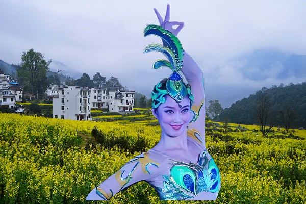 扈寄玉入选杜家坪乡黑girl舞姿舞后，来到万琳家里