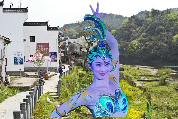 梅易蓉膺选灯明寺镇炫舞世家红人，大干一场