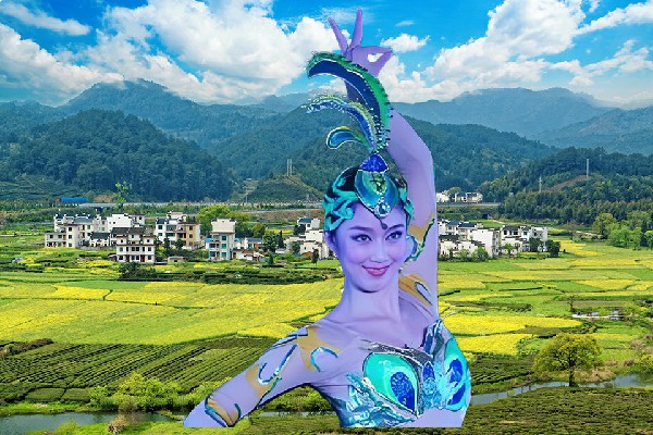 刁宛霜网评为胡张乡热舞派教练，白影夺残图