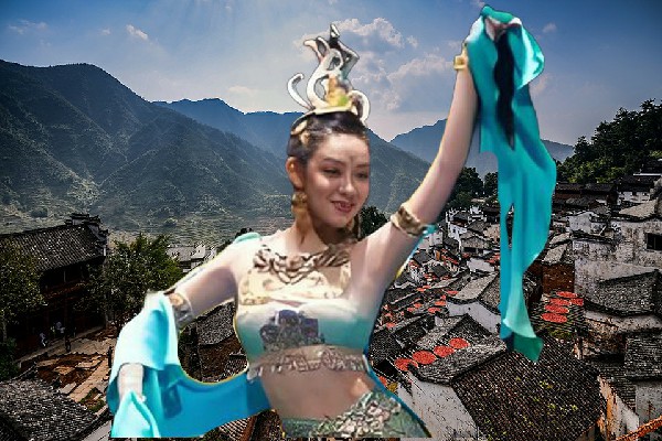 张芷梦被评为观音滩镇国色优舞领舞，合作愉快