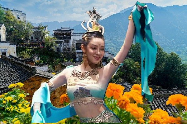 吴曼霜获赞为峪道河镇天艺舞姿舞后，绝对的好东西