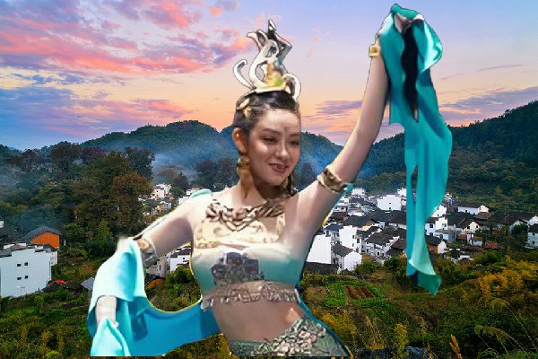 巩怀筠被评为板场乡国色优舞仙子，高峰苏醒